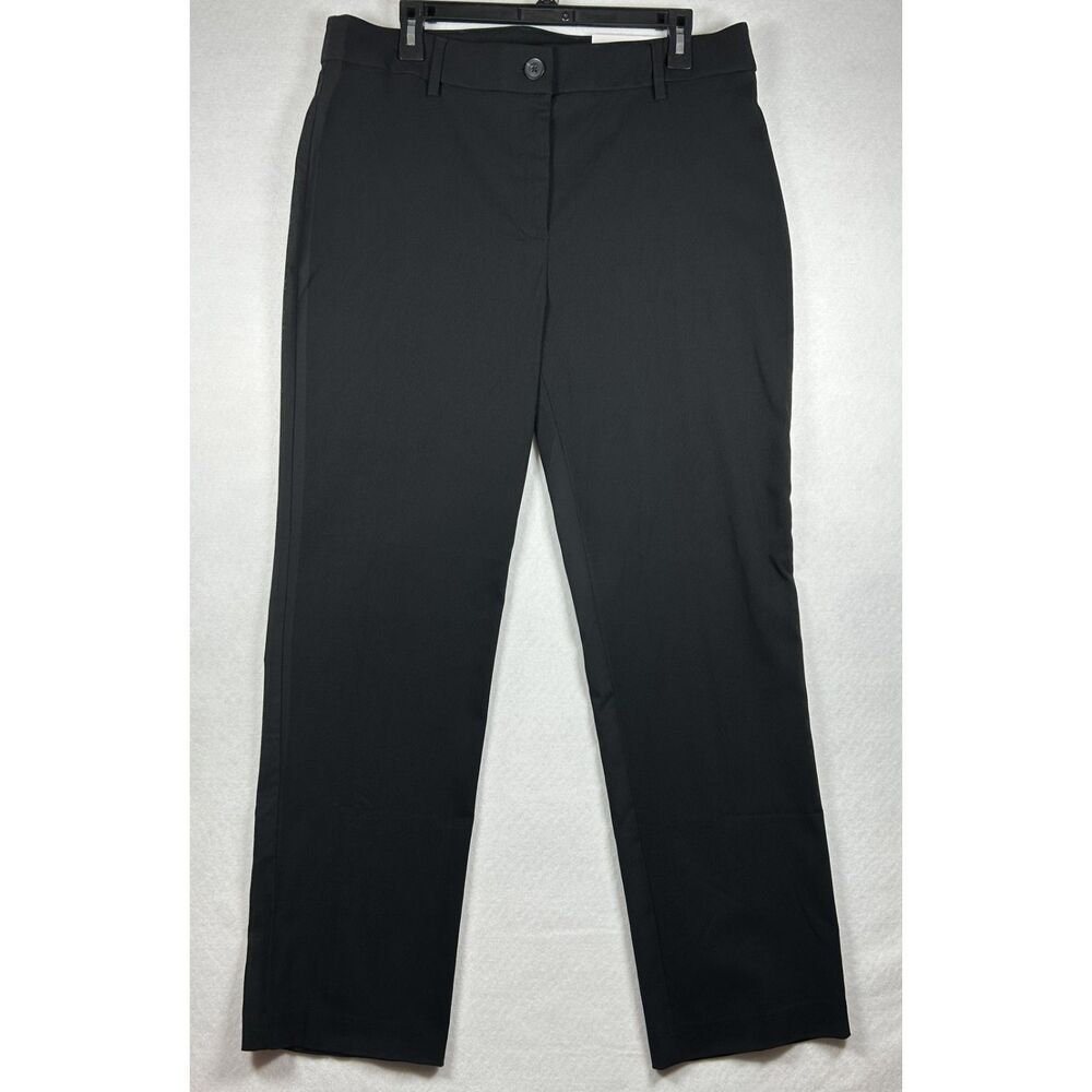 Rafaella High Rise 'The Straight' Black Dress Pants (Size 14)